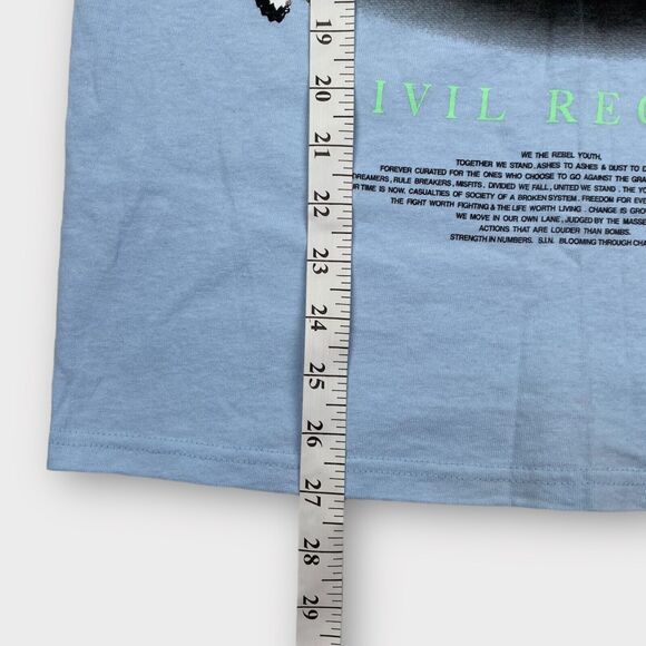 Civil Regime T Shirt Mens Small Civil Cruise Blue Lowrider Graphic Flame Hip Hop - Picture 12 of 12